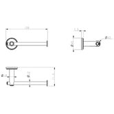 Bella Vista Bathware Mica Heritage Stainless Steel Toilet Roll Holder