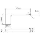 Bella Vista Bathware Supra Stainless Steel Toilet Roll Holder