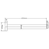 Bella Vista Bathware Mica 462mm Shower Arm