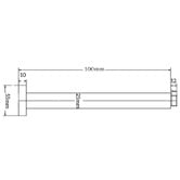 Bella Vista Bathware Mica 312mm Shower Arm