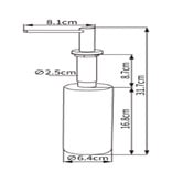 Bella Vista Bathware Mica Stainless Steel Soap Dispenser