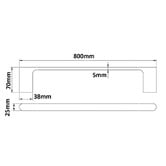 Bella Vista Bathware Supra Single Towel Rail