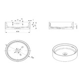 Bella Vista Bathware Thyra 380mm Round Solid Surface Inset Basin