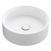 Bella Vista Bathware Thyra 380mm Round Solid Surface Inset Basin