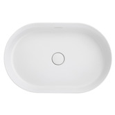 Bella Vista Bathware Idra 580mm Pill Solid Surface Inset Basin