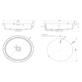 Bella Vista Bathware Calypsa 430mm Round Solid Surface Semi-Inset Basin