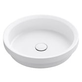 Bella Vista Bathware Calypsa 430mm Round Solid Surface Semi-Inset Basin