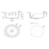 Bella Vista Bathware Kalos 400mm Round Solid Surface Undermount Basin