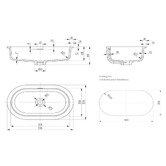 Bella Vista Bathware Doros 530mm Pill Solid Surface Undermount Basin
