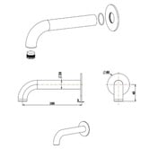 Bella Vista Bathware Mica Heritage 160mm Bath/Basin Spout
