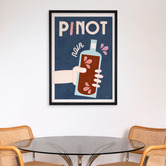 Linea Editions Pinot Noir Framed Paper Print Wall Art