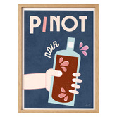 Linea Editions Pinot Noir Framed Paper Print Wall Art