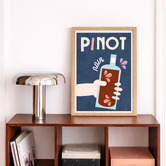Linea Editions Pinot Noir Framed Paper Print Wall Art