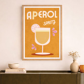 Linea Editions Aperol Spritz Framed Paper Print Wall Art