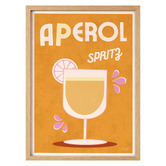 Linea Editions Aperol Spritz Framed Paper Print Wall Art