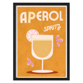 Linea Editions Aperol Spritz Framed Paper Print Wall Art