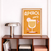 Linea Editions Aperol Spritz Framed Paper Print Wall Art