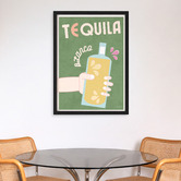 Linea Editions Tequila Blanco Framed Paper Print Wall Art
