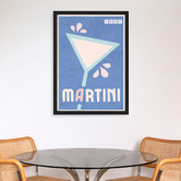 Linea Editions Classic Martini Framed Paper Print Wall Art