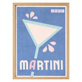 Linea Editions Classic Martini Framed Paper Print Wall Art