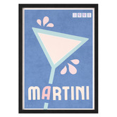 Linea Editions Classic Martini Framed Paper Print Wall Art