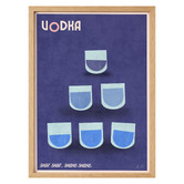 Linea Editions Vodka Framed Paper Print Wall Art