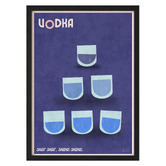 Linea Editions Vodka Framed Paper Print Wall Art