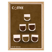 Linea Editions Coffee Framed Paper Print Wall Art