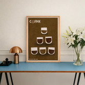 Linea Editions Coffee Framed Paper Print Wall Art