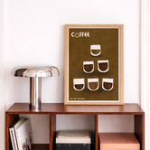Linea Editions Coffee Framed Paper Print Wall Art