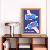 Linea Editions Sip Sip Framed Paper Print Wall Art