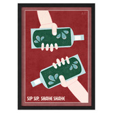 Linea Editions Shake Shake Framed Paper Print Wall Art
