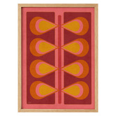 Linea Editions Nervure Cerise Framed Paper Print Wall Art