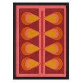Linea Editions Nervure Cerise Framed Paper Print Wall Art