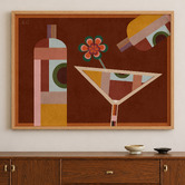 Linea Editions Bar Palermo Framed Paper Print Wall Art