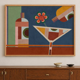 Linea Editions Bar Bordeaux Framed Paper Print Wall Art