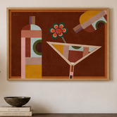 Linea Editions Bar Palermo Framed Paper Print Wall Art