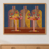 Linea Editions Bar Budapest Framed Paper Print Wall Art