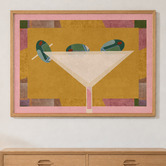 Linea Editions Bar Milano Framed Paper Print Wall Art