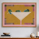 Linea Editions Bar Milano Framed Paper Print Wall Art