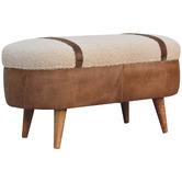 Solid State Studio Stefan Buffalo Leather Storage Ottoman Bench