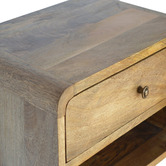 Solid State Studio Kilea Mango Wood Wall-Mounted Bedside Table