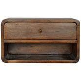 Solid State Studio Kilea Mango Wood Wall-Mounted Bedside Table