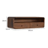 Solid State Studio Mikhail Mango Wood Wall-Mounted Console Table