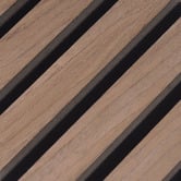 Vanta Living Acoura Space 2700 x 600mm Rustic Walnut Acoustic Slat Wall Panel