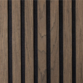 Vanta Living Acoura Space 2700 x 600mm Dark Wenge Acoustic Slat Wall Panel