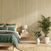 Vanta Living Acoura Space 2700 x 600mm Heritage Oak Wide Batten Acoustic Slat Wall Panel