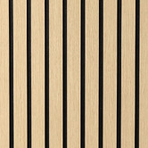 Vanta Living Acoura Space 2700 x 600mm Heritage Oak Wide Batten Acoustic Slat Wall Panel