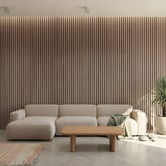 Vanta Living Acoura Space 2700 x 600mm Weather Oak Acoustic Slat Wall Panel