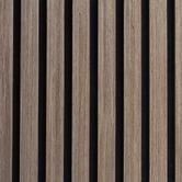 Vanta Living Acoura Space 2700 x 600mm Weather Oak Acoustic Slat Wall Panel